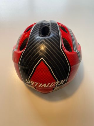 Casco Specialized Bici Niño Rojo y Negro. 47-55 cm