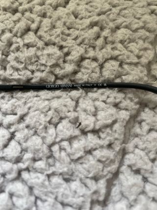 Gafas Giorgio Armani Montura Negra y Plateada