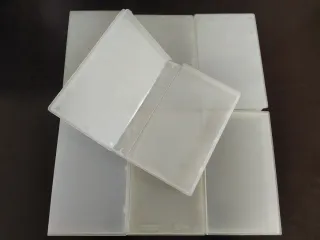 Lote caja cintas vhs transparente