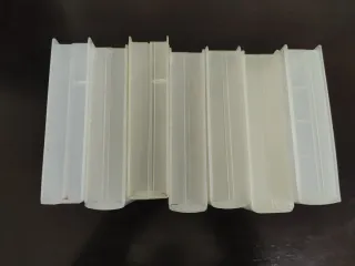 Lote caja cintas vhs transparente