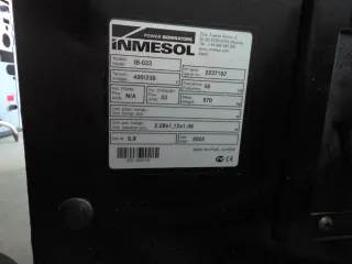 Generador Inmesol 33 KVA Automático 50h