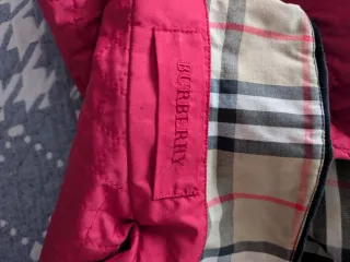 Chaqueta Burberry Acolchada Roja/burdeos