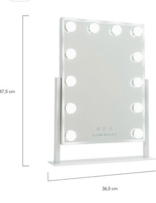 Espejo Maquillaje Grande con Luces LED