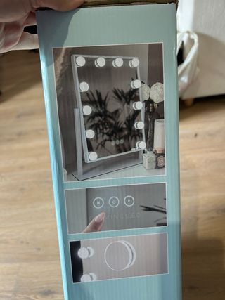 Espejo Maquillaje Grande con Luces LED