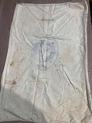 Antiguo saco de azúcar de tela 60 Kgs