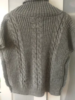 Jersey gris cuello alto L