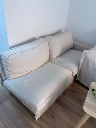 Sofá beige de tela - 50€