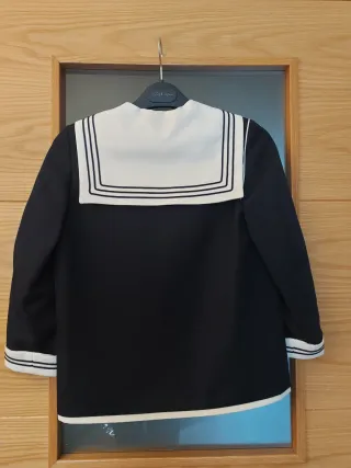 Traje comunión niño azul y blanco Talla 10