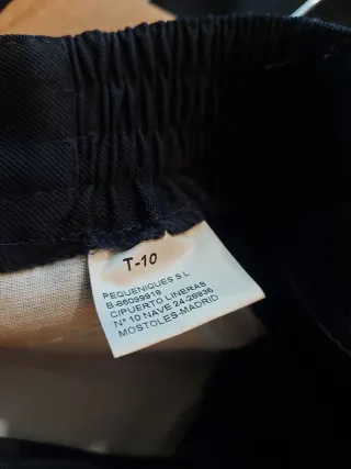 Traje comunión niño azul y blanco Talla 10