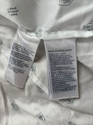 Camisa Tommy Hilfiger Blanca Estampada