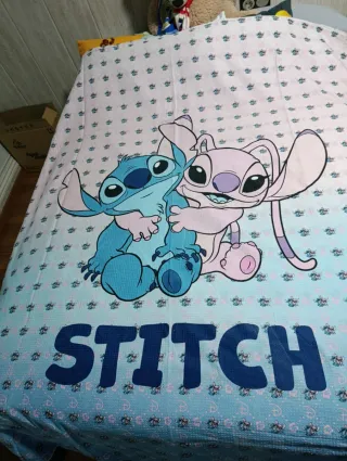 Funda Nórdica Lilo y Ángel Azul/Rosa