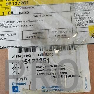 SISTEMA RADIO / CD CHEVROLET AVEO NUEVO 95127261