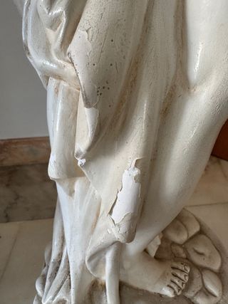 Estatua de escayola lacada mujer desnuda