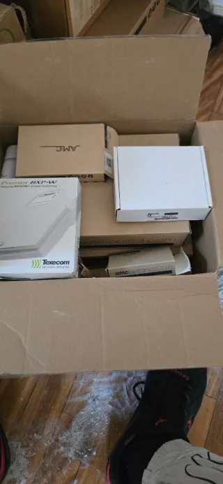 Panel de control Bosch, detectores llaves centrali