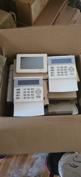 Panel de control Bosch, detectores llaves centrali