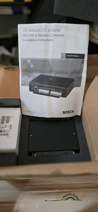 Panel de control Bosch, detectores llaves centrali