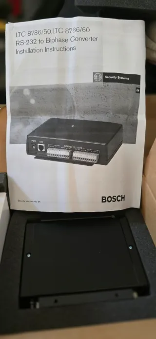 Panel de control Bosch, detectores llaves centrali