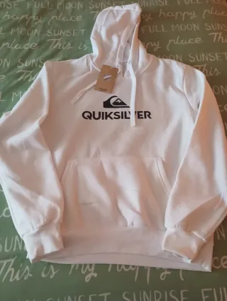 Sudadera Quiksilver Blanca Talla XL sin estrenar