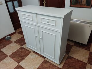 Cama Plegable Blanca con Somier y Colchón