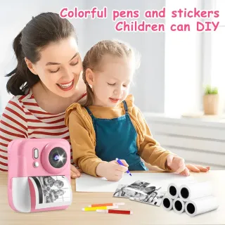 Cámara Fotos Infantil Instantánea Rosa