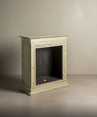 Chimenea decorativa de madera