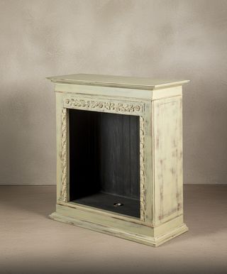 Chimenea decorativa de madera