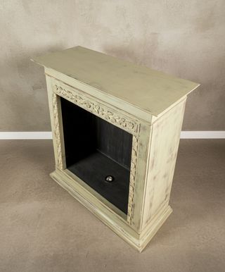 Chimenea decorativa de madera