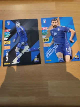 Carte Calcio Panini Adrenalyn Azzurri più 5 sarie