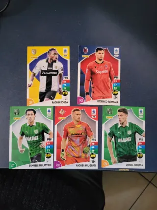Carte Calcio Panini Adrenalyn Azzurri più 5 sarie