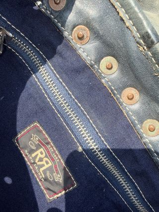 RRL indigo rucksack backpack