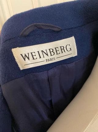 Abrigo vintage pura lana virgen