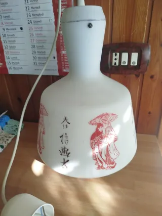 Lampadario vintage anni 60' decorato