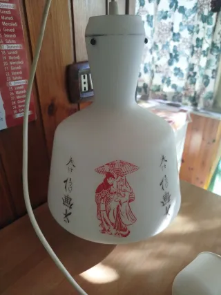 Lampadario vintage anni 60' decorato