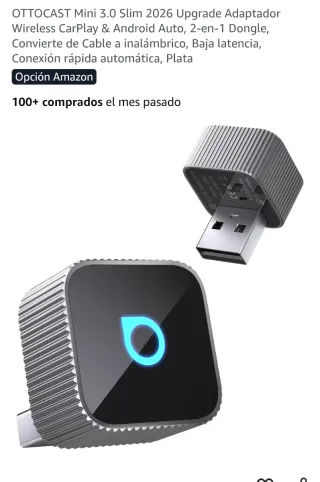 OTTOCAST Mini 3.0 Slim 2026 Upgrade Adaptador Wire