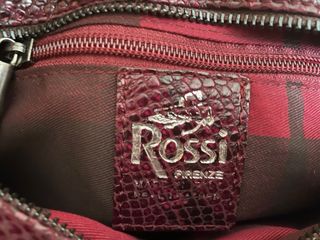 Bandolera Bruno Rossi efecto piel serpiente