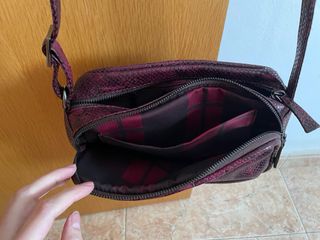 Bandolera Bruno Rossi efecto piel serpiente