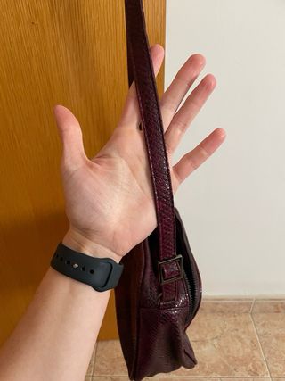 Bandolera Bruno Rossi efecto piel serpiente