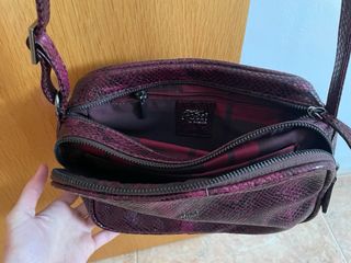 Bandolera Bruno Rossi efecto piel serpiente