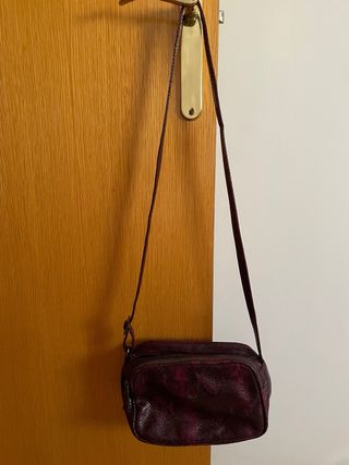 Bandolera Bruno Rossi efecto piel serpiente