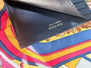 Tom Ford Saffiano Leather Credit Card Holder