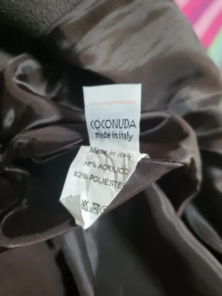 Cappotto Coconuda doppiopetto marrone