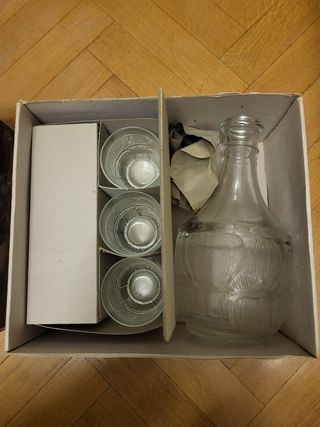 Juego de copas y licorera Luminarc Fleur