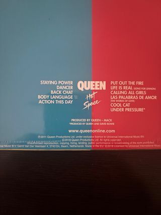 Vinilo Queen Hot Space