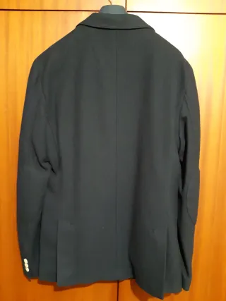 Blazer americana Zara azul marino talla 48, nueva