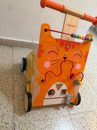 Andador Janod Gato Madera Bebé