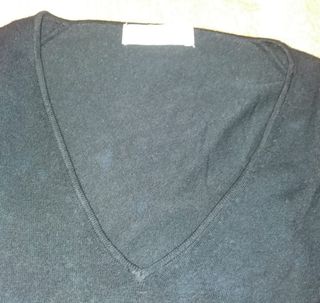 Jersey Zara Hombre Negro cuallo pico Talla XL-42