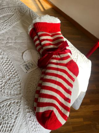 Calcetines borreguito y antideslizantes L/XL