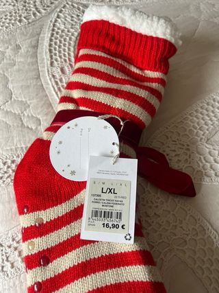Calcetines borreguito y antideslizantes L/XL