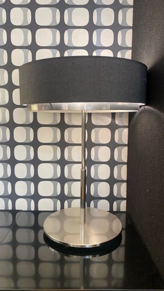 Lámpara de mesa moderna gris marengo