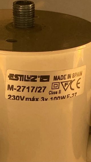 Lámpara de mesa moderna gris marengo